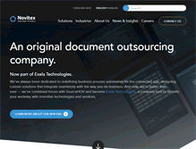 Tablet Screenshot of novitex.com